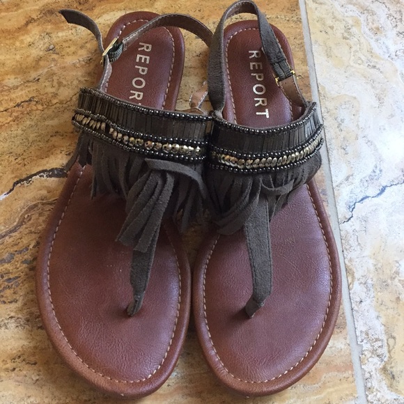 report thong sandals